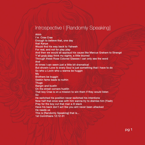 pg1: Introspective I [Randomly Speaking]