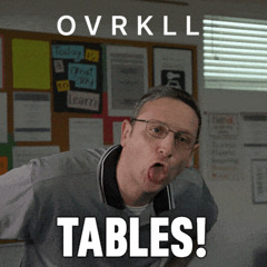 TABLES!