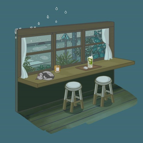 raining in the frog cafe