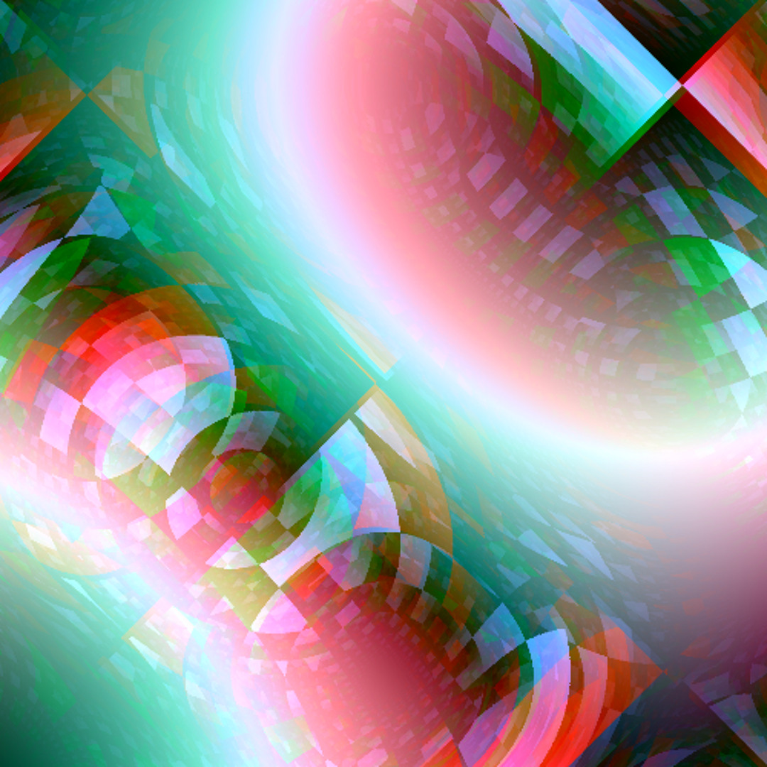 Image of Itself — a deterministic gradient-math artwork generated by BLENDFORM from the song's own audio