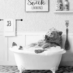 Bear in the bath