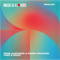 Fede Aliprandi & Ramin Majlessi - Check It (Original Mix) [Music is 4 Lovers] [MI4L.com]
