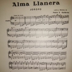 Alma Llanera - Piano - Original