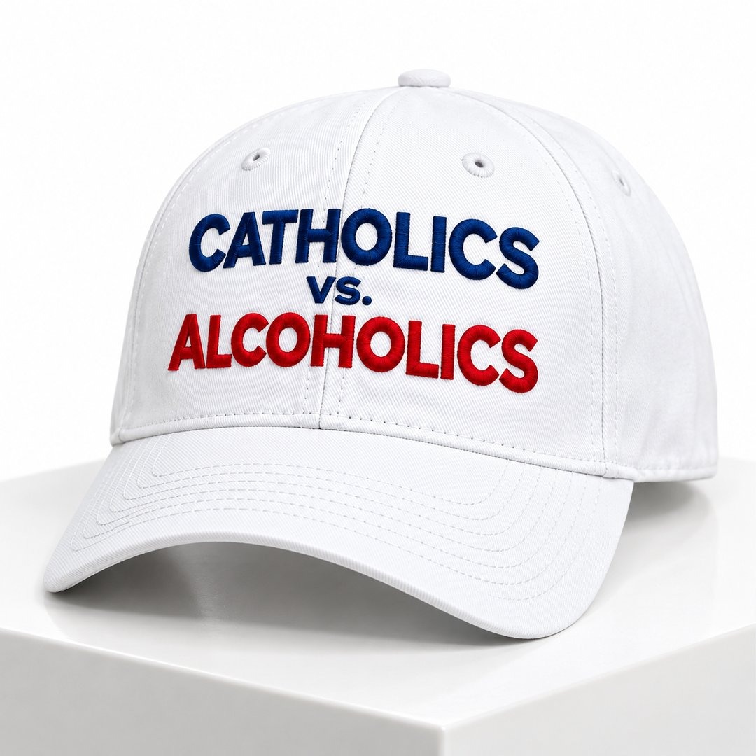 Stream 2026 Notre Dame Catholics vs Alcoholics Hat by Grishko Fashion