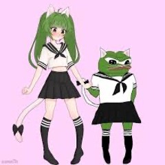 pepe in a maid dress