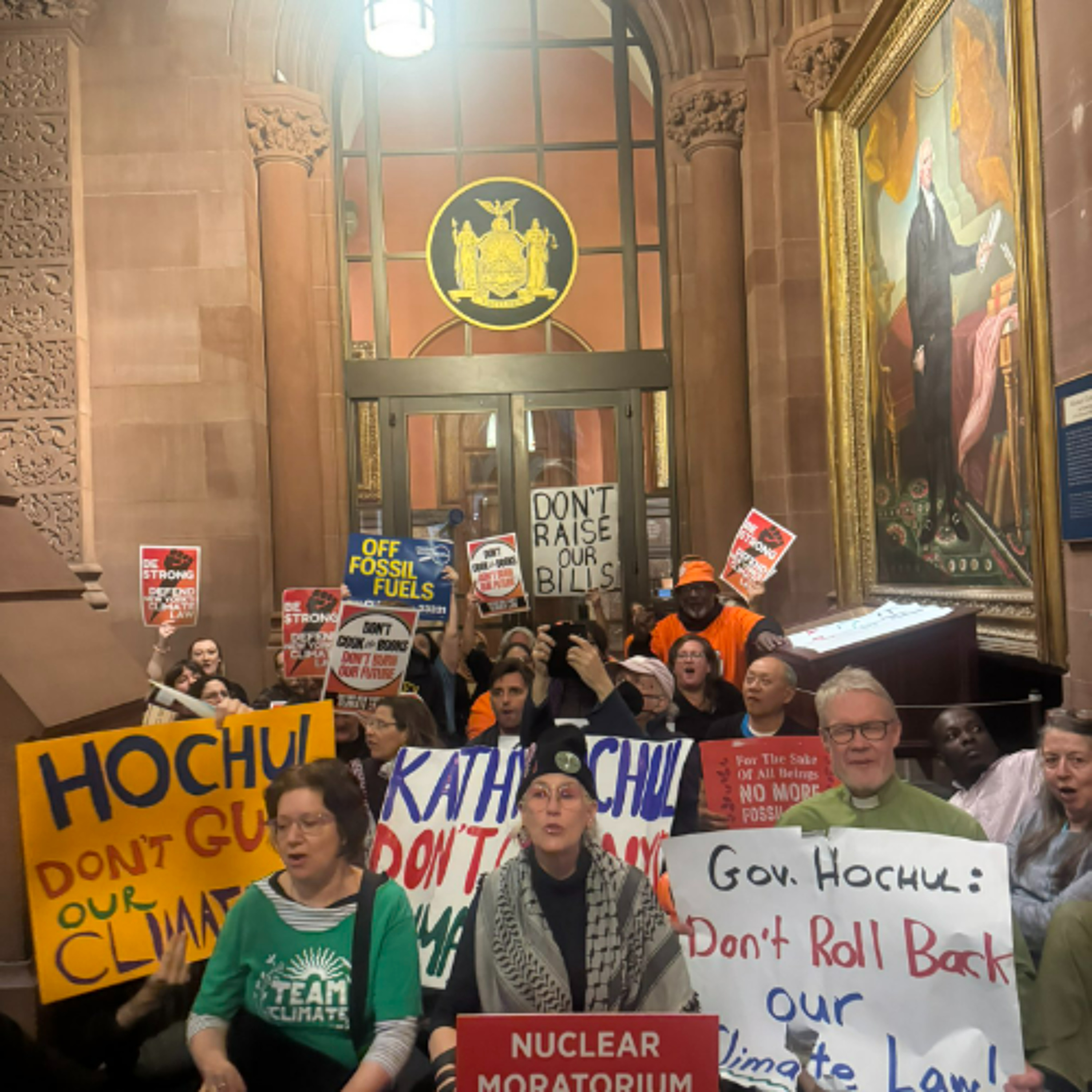500 Protest Gov Hochul Push to Gut Climate Law episode artwork