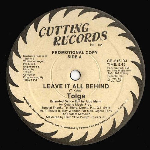 Tolga - Leave It All Behind