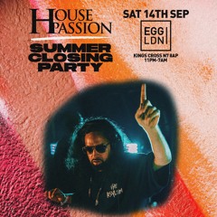 Shenin Amara LIVE SET #HousePassion 14/09/24 @ Egg LDN