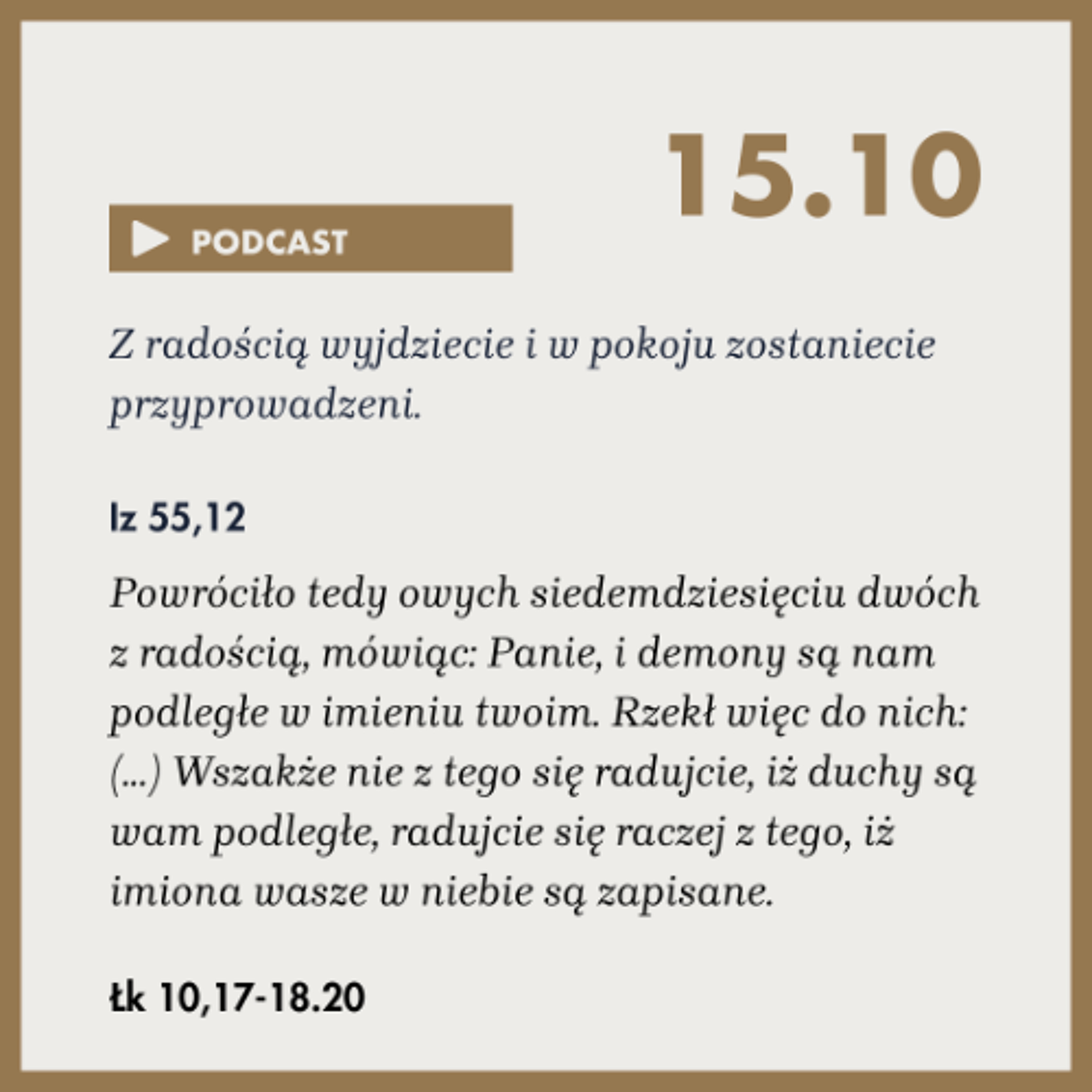 Poranek ze Słowem na 15 października 2025 episode artwork