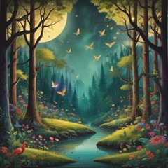 Nightingale and Blue Jay