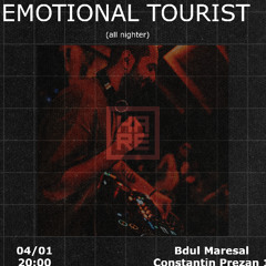 Emotional Tourist ✧ All Nighter @ Hare Garden Bucharest 04/01/25 ✧