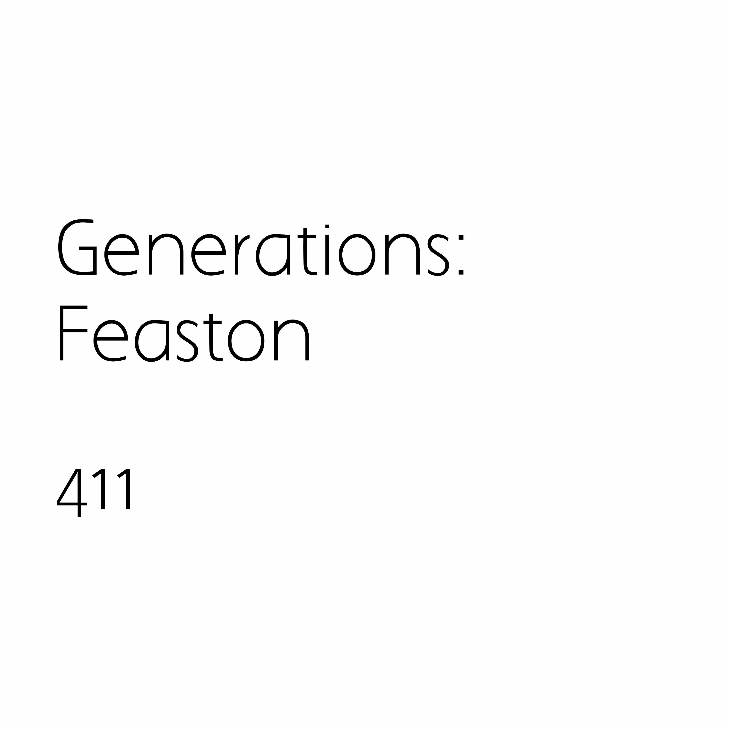 cover of episode Generations : Feaston 411