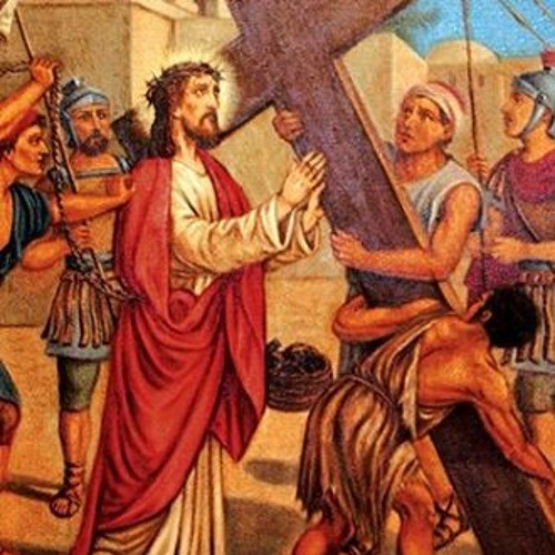 The cross takes the Lord on its shoulders