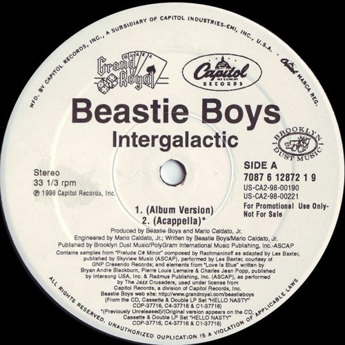 Beastie Boys - Intergalactic - Quad Beat RMX