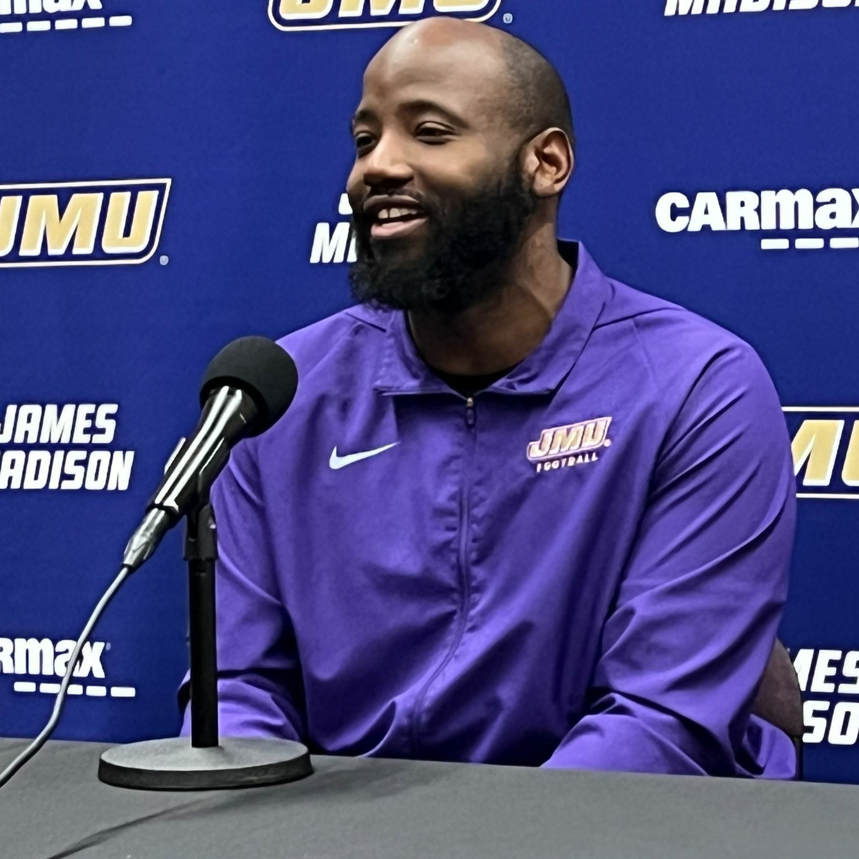 JMU Acting Defensive Coordinator Marcus Hall-Oliver Press Conference 12/13 episode artwork
