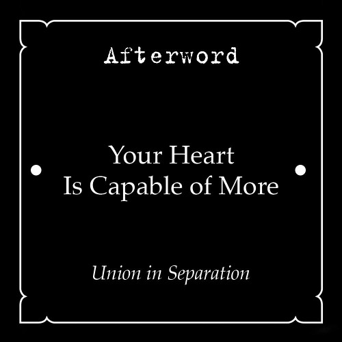 16. Afterword • Your Heart Is Capable of More • Union in Separation
