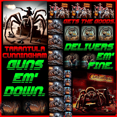Tarantula Cunningham Guns Em' Down, Gets the Goods, Delivers Em' Fine . . .
