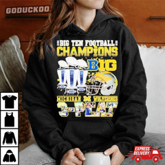 Big Ten Football Champions Michigan Wolverines 3-peat T-Shirt