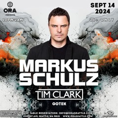 Opening set for MARKUS SCHULZ, Ora, Seattle, Sat, Sept. 14th, 2024