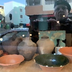 Midnight Mosaic—While The Terracotta Dries | Pendant que la 'terracotta' sèche