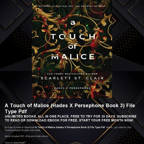 DIGITAL DOWNLOAD Hades and Persephone A Touch of (Download Now) 