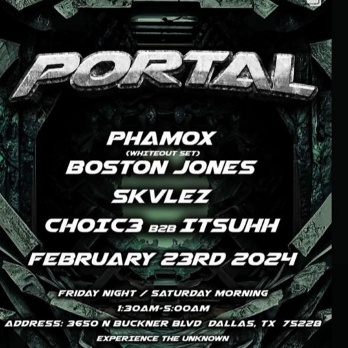 Boston Jones @ Portal Afterhours Dallas 2/23