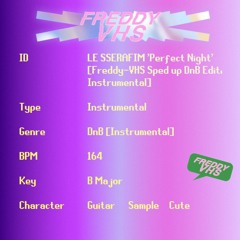 LE SSERAFIM [르세라핌] 'Perfect Night' [Sped Up DnB Instrumental]