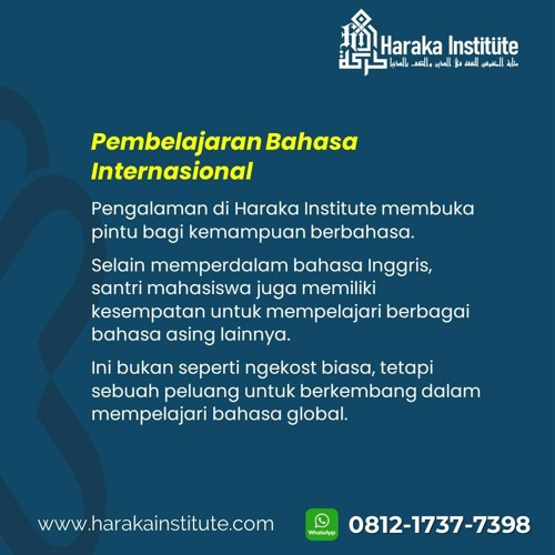 Hub 0812-1737-7398, Pesantren Mahasiswa Putra Sekitar Dieng Malang, Haraka Institute