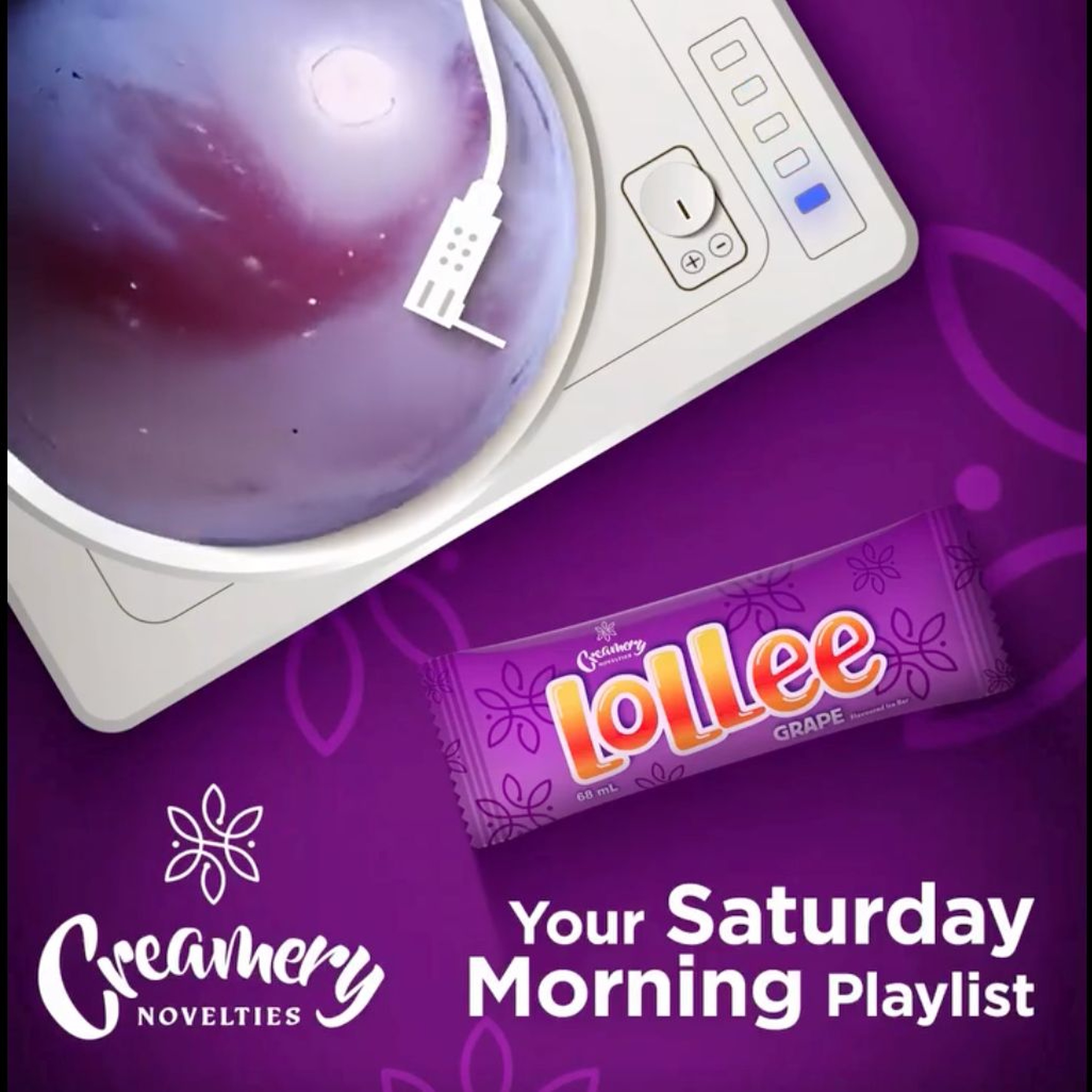 The Saturday Morning Playlist- Creamery Novelties Grape Mix