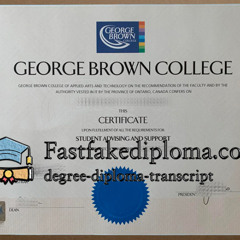 How to order George Brown College fake diploma?