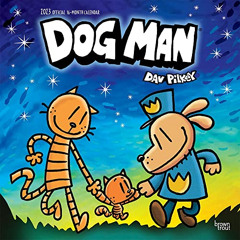 FREE PDF 📁 Dog Man | 2023 12 x 24 Inch Monthly Square Wall Calendar | BrownTrout | D