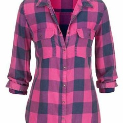 double-breasted pink flannel