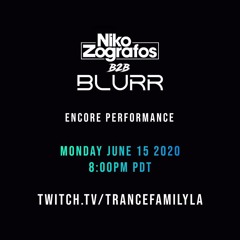Niko Zografos B2B Blurr - Trancefamily LA Encore B2B set (Phoria Radio 51)