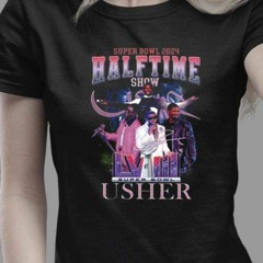 Super Bowl 2024 Halftime Show Usher Graphic T-Shirt