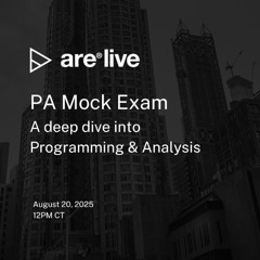 ARE Live: Programming & Analysis Mock Exam | ARE 5.0 PA Exam 2025