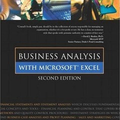 =$@download (PDF)#% 📖 Business Analysis with Microsoft Excel by Conrad Carlberg