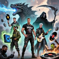 Godzilla  Vs Alkhemist . Full  Metal  i pull up on Godzilla