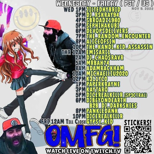 OMFG! #10 11102022 - Makina Hardcore Happy Hardcore J-Core Synthwave Live Twitch Mix