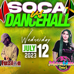 Dancehall vs Soca DJ Montana Tana1 x DJ Fuzion LIVE Wisconsin Dells July 13, 2023
