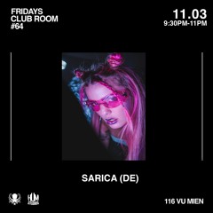 SARICA (DE) // CLUB ROOM FRIDAYS AT HUM STUDIOS 4 NOVEMBER 2023