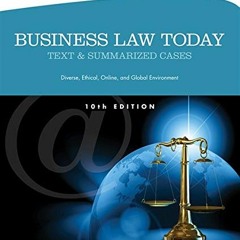 Download pdf Business Law Today, Standard: Text and Summarized Cases (Miller Business Law Today Fami