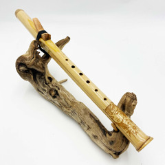 Flûte Amérindienne en Bambou LA (A) 432hz | Artisanale Gravée