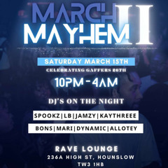LiveAudio: March Mayhem II | 🇯🇲 Reggae & Dancehall 🇯🇲 | @DJDYNAMICUK | 15/03/2025