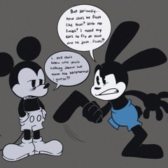 Monochrome But is Mickey mouse and Oswald cover FNF Mod