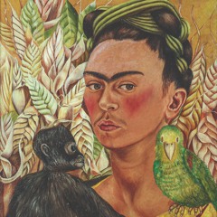 Frida Kahlo: Autorretrato con chango y loro, 1942