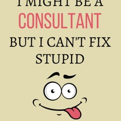 pdf i might be a consultant but i can't fix stupid: consultant notebook jo