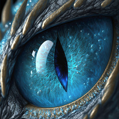 Blue Eyed 90's Dragon