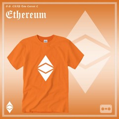 Ethereum White Logo Orange T