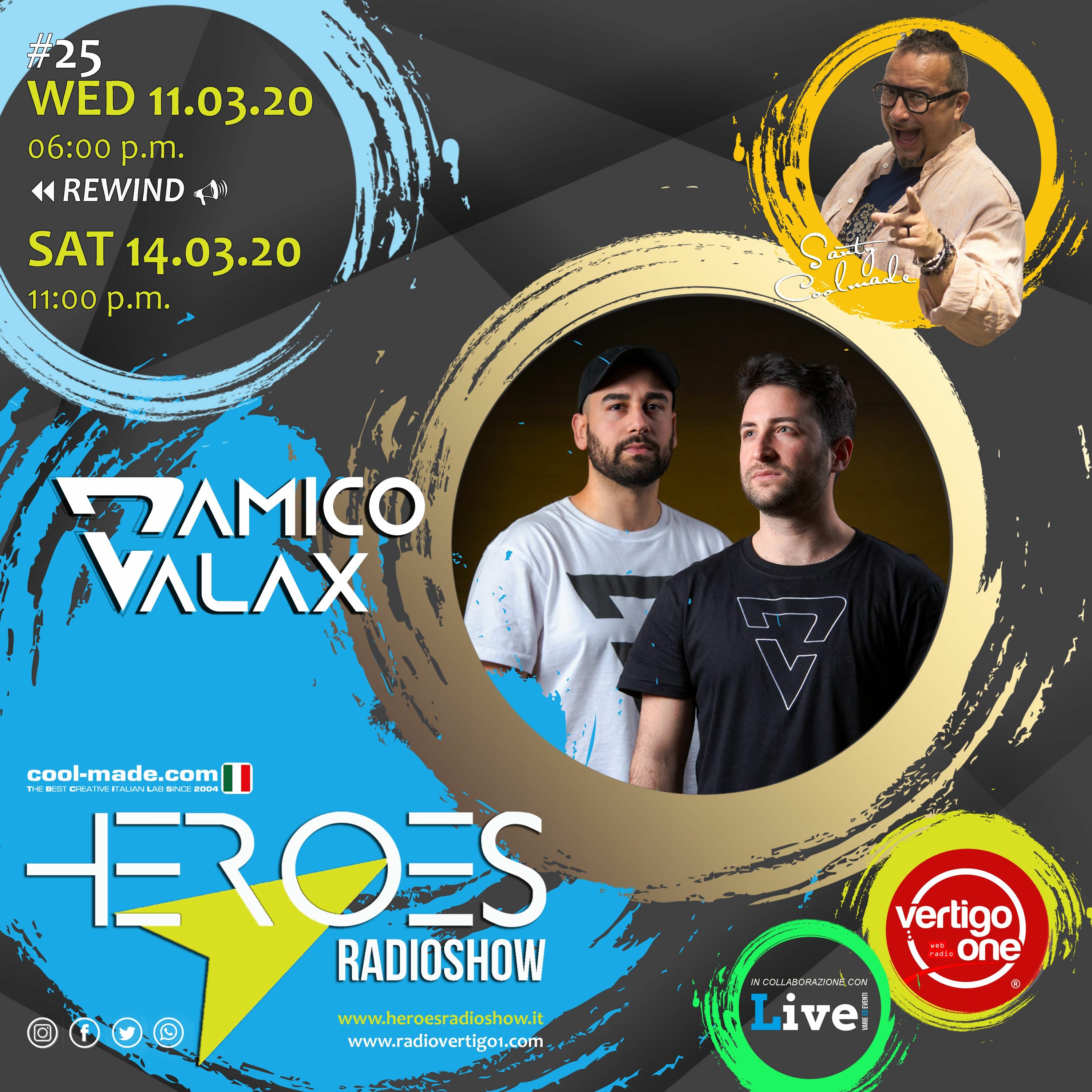 #26/2019-20> HEROES RadioShow - Special Guest D'AMICO VALAX episode artwork