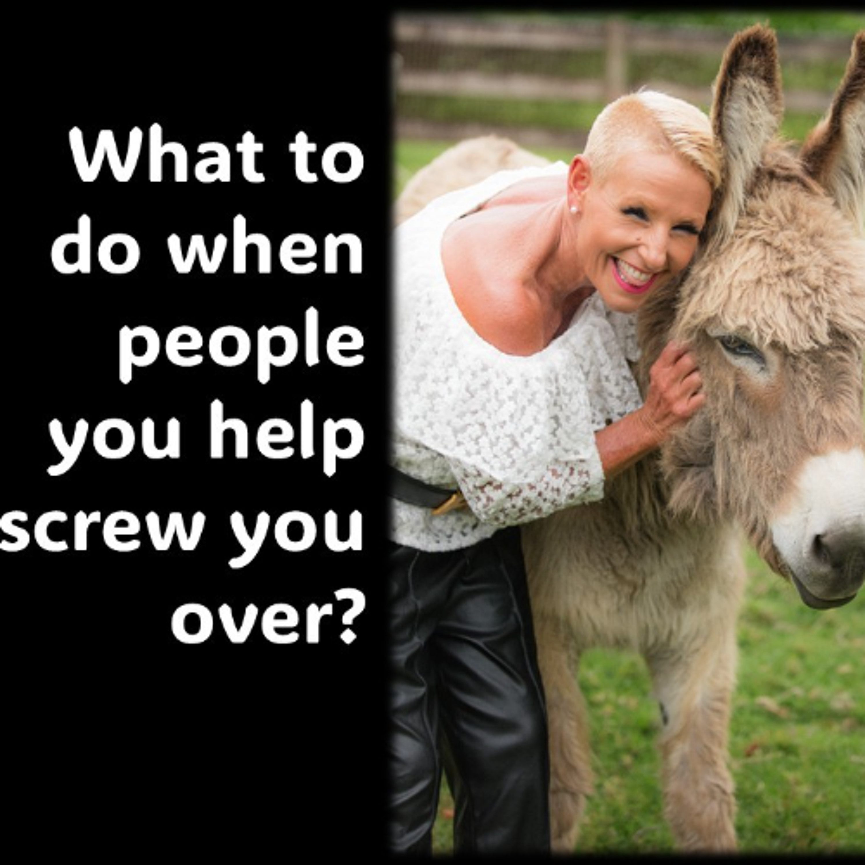 Help people, and then they screw you over- WHY Help people, and then they screw you over- WHY
